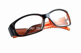 प्लास्टिक फ्रेम रैखिक फूट डालना 3 डी चश्मा विरोधी खरोंच लेंस सिनेमा