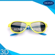 ब्लू / पीला रंग के साथ वयस्क निष्क्रिय सिनेमा 3 डी चश्मा रैखिक ध्रुवीकृत लेंस