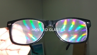 कस्टम मुद्रण के साथ अलग अलग रंग पीसी फ्रेम 3 डी firewroks चश्मा